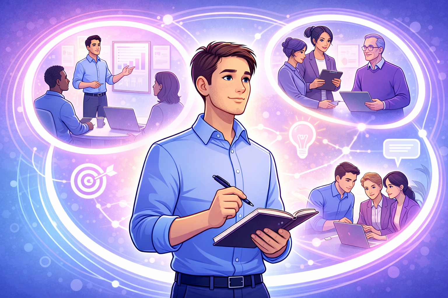 ChatGPT Image Mar 18, 2026 at 06_46_10 PM Small group leadership workshop or facilitated discussion in a modern, light-filled workspace.