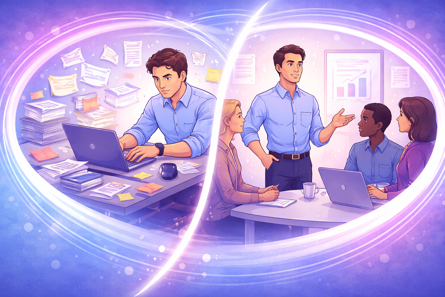 ChatGPT Image Mar 18, 2026 at 06_59_59 PM Small group leadership workshop or facilitated discussion in a modern, light-filled workspace.